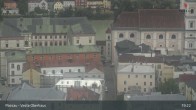 Archiv Foto Webcam Passau: Panoramablick auf Donau, Ortspitze und Altstadt 18:00