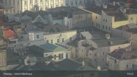 Archiv Foto Webcam Passau: Panoramablick auf Donau, Ortspitze und Altstadt 18:00