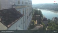 Archiv Foto Webcam Passau: Panoramablick auf Donau, Ortspitze und Altstadt 08:00