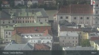 Archiv Foto Webcam Passau: Panoramablick auf Donau, Ortspitze und Altstadt 08:00