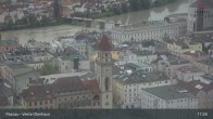 Archiv Foto Webcam Passau: Panoramablick auf Donau, Ortspitze und Altstadt 16:00