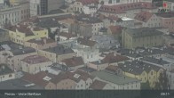 Archiv Foto Webcam Passau: Panoramablick auf Donau, Ortspitze und Altstadt 08:00