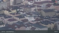 Archiv Foto Webcam Passau: Panoramablick auf Donau, Ortspitze und Altstadt 04:00