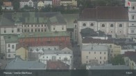 Archiv Foto Webcam Passau: Panoramablick auf Donau, Ortspitze und Altstadt 12:00