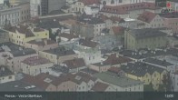 Archiv Foto Webcam Passau: Panoramablick auf Donau, Ortspitze und Altstadt 12:00