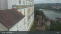 Archiv Foto Webcam Passau: Panoramablick auf Donau, Ortspitze und Altstadt 14:00