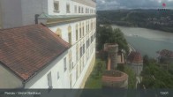 Archiv Foto Webcam Passau: Panoramablick auf Donau, Ortspitze und Altstadt 12:00