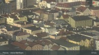 Archiv Foto Webcam Passau: Panoramablick auf Donau, Ortspitze und Altstadt 07:00