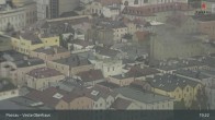 Archiv Foto Webcam Passau: Panoramablick auf Donau, Ortspitze und Altstadt 19:00
