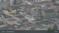 Archiv Foto Webcam Passau: Panoramablick auf Donau, Ortspitze und Altstadt 08:00