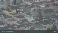 Archiv Foto Webcam Passau: Panoramablick auf Donau, Ortspitze und Altstadt 08:00