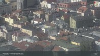 Archiv Foto Webcam Passau: Panoramablick auf Donau, Ortspitze und Altstadt 10:00