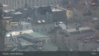Archiv Foto Webcam Passau: Panoramablick auf Donau, Ortspitze und Altstadt 14:00