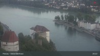 Archiv Foto Webcam Passau: Panoramablick auf Donau, Ortspitze und Altstadt 00:00