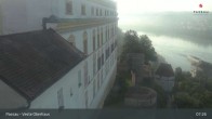 Archiv Foto Webcam Passau: Panoramablick auf Donau, Ortspitze und Altstadt 06:00