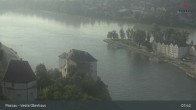Archiv Foto Webcam Passau: Panoramablick auf Donau, Ortspitze und Altstadt 07:00