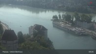 Archiv Foto Webcam Passau: Panoramablick auf Donau, Ortspitze und Altstadt 08:00