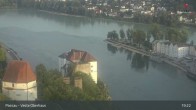Archiv Foto Webcam Passau: Panoramablick auf Donau, Ortspitze und Altstadt 18:00