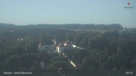 Archiv Foto Webcam Passau: Panoramablick auf Donau, Ortspitze und Altstadt 08:00