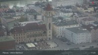 Archiv Foto Webcam Passau: Panoramablick auf Donau, Ortspitze und Altstadt 16:00