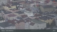 Archiv Foto Webcam Passau: Panoramablick auf Donau, Ortspitze und Altstadt 00:00