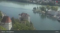 Archiv Foto Webcam Passau: Panoramablick auf Donau, Ortspitze und Altstadt 10:00