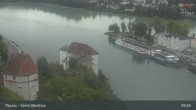Archiv Foto Webcam Passau: Panoramablick auf Donau, Ortspitze und Altstadt 08:00