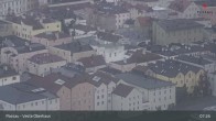 Archiv Foto Webcam Passau: Panoramablick auf Donau, Ortspitze und Altstadt 07:00