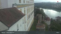 Archiv Foto Webcam Passau: Panoramablick auf Donau, Ortspitze und Altstadt 09:00