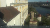Archiv Foto Webcam Passau: Panoramablick auf Donau, Ortspitze und Altstadt 16:00