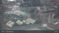 Archiv Foto Webcam Passau: Panoramablick auf Donau, Ortspitze und Altstadt 12:00