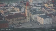 Archiv Foto Webcam Passau: Panoramablick auf Donau, Ortspitze und Altstadt 06:00