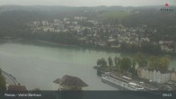 Archiv Foto Webcam Passau: Panoramablick auf Donau, Ortspitze und Altstadt 09:00