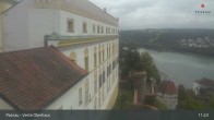 Archiv Foto Webcam Passau: Panoramablick auf Donau, Ortspitze und Altstadt 10:00