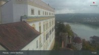 Archiv Foto Webcam Passau: Panoramablick auf Donau, Ortspitze und Altstadt 11:00