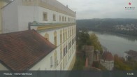 Archiv Foto Webcam Passau: Panoramablick auf Donau, Ortspitze und Altstadt 12:00