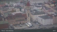 Archiv Foto Webcam Passau: Panoramablick auf Donau, Ortspitze und Altstadt 18:00