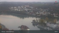 Archiv Foto Webcam Passau: Panoramablick auf Donau, Ortspitze und Altstadt 02:00