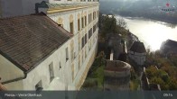 Archiv Foto Webcam Passau: Panoramablick auf Donau, Ortspitze und Altstadt 08:00
