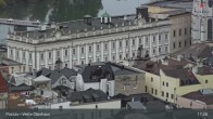 Archiv Foto Webcam Passau: Panoramablick auf Donau, Ortspitze und Altstadt 16:00