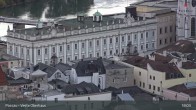 Archiv Foto Webcam Passau: Panoramablick auf Donau, Ortspitze und Altstadt 00:00