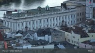 Archiv Foto Webcam Passau: Panoramablick auf Donau, Ortspitze und Altstadt 00:00