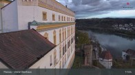 Archiv Foto Webcam Passau: Panoramablick auf Donau, Ortspitze und Altstadt 02:00