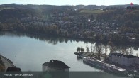Archiv Foto Webcam Passau: Panoramablick auf Donau, Ortspitze und Altstadt 08:00