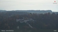 Archiv Foto Webcam Passau: Panoramablick auf Donau, Ortspitze und Altstadt 12:00
