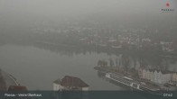 Archiv Foto Webcam Passau: Panoramablick auf Donau, Ortspitze und Altstadt 07:00