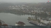Archiv Foto Webcam Passau: Panoramablick auf Donau, Ortspitze und Altstadt 10:00