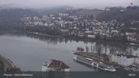 Archiv Foto Webcam Passau: Panoramablick auf Donau, Ortspitze und Altstadt 15:00
