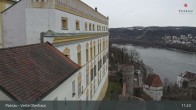 Archiv Foto Webcam Passau: Panoramablick auf Donau, Ortspitze und Altstadt 18:00