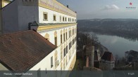 Archiv Foto Webcam Passau: Panoramablick auf Donau, Ortspitze und Altstadt 10:00